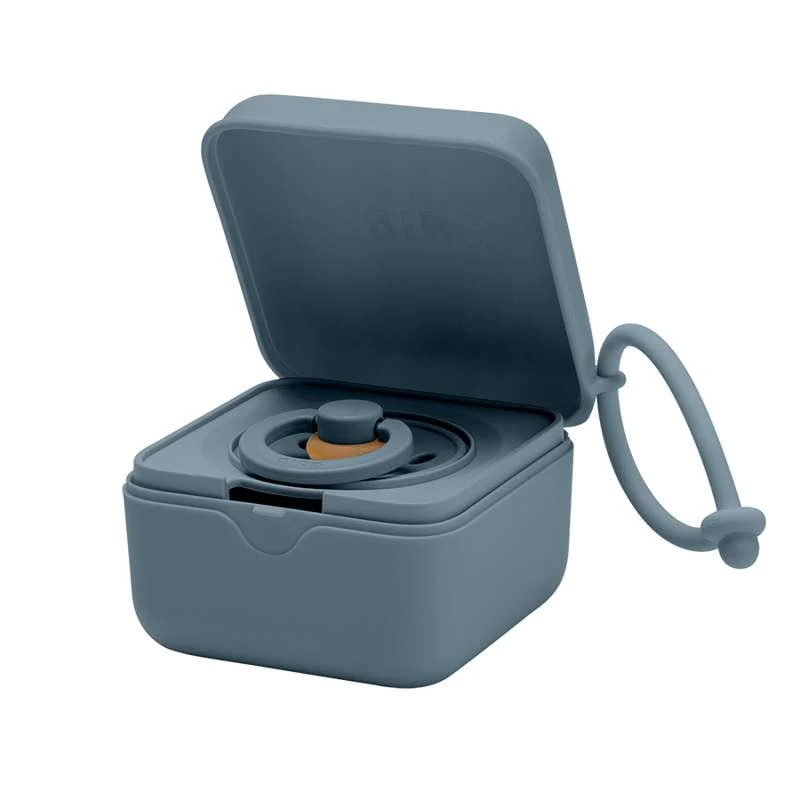BIBS Accessories Pacifier Box - Sutteboks m. Plads til 3 Sutter - Petrol : 3--1 Edition