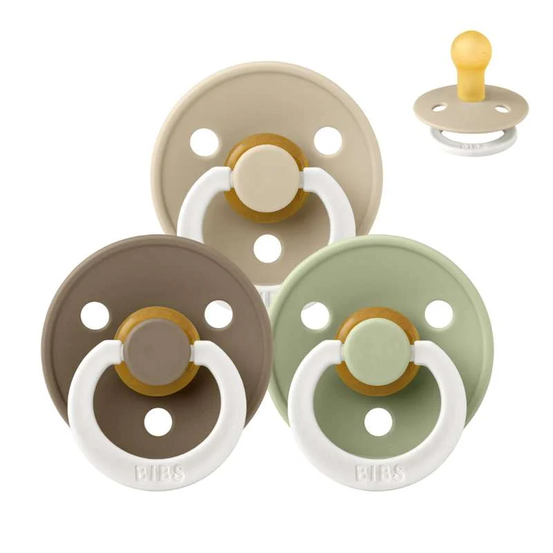 Bibs Okrugla Colour Duda - Sampak - 3 kom. - vel. 1 - Spavaj durable, malo jedno - GLOW