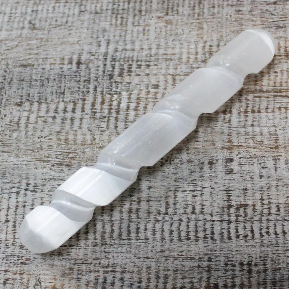 Selenit štapić spirala 16 cm zaobljeni krajevi