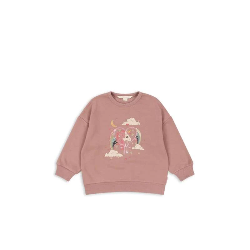 Konges Sløjd Lou Glitter Sweatshirt - OCS - Mahagonijska ruž - 100 Sheets