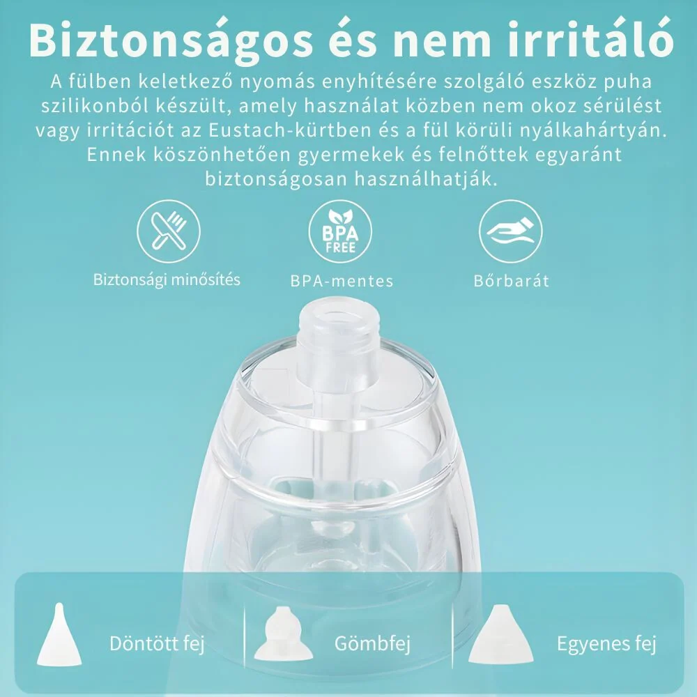 Punjač za električni usisivač nosa – 3 nastavka za usisavanje, glazba i LED svjetlo, vodootporan