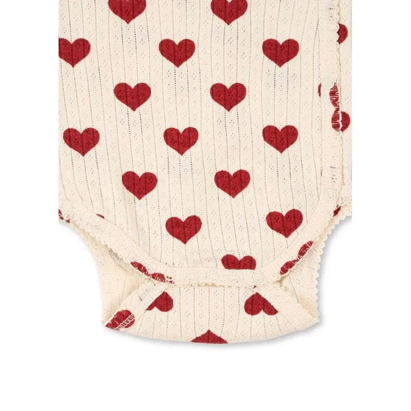 Hipoalergeno za bebe Konges Sløjd Minnie Body - Novorođenče - GOTS - Amour Rouge