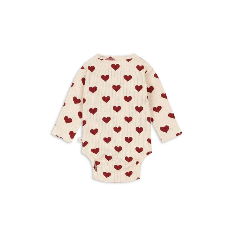 Hipoalergeno za bebe Konges Sløjd Minnie Body - Novorođenče - GOTS - Amour Rouge