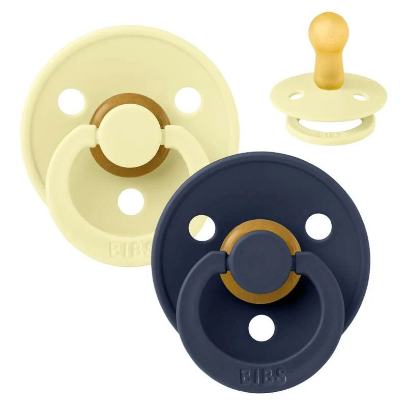 BIBS Pacifier Colour 2 PACK Gumen Size 2 Luna/Deep space