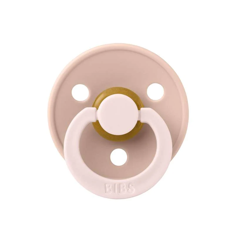 BIBS Rund Colour Sut - Str. 2 - Naturgummi - Studio - Fusion - Blush/Woodchuck Mix