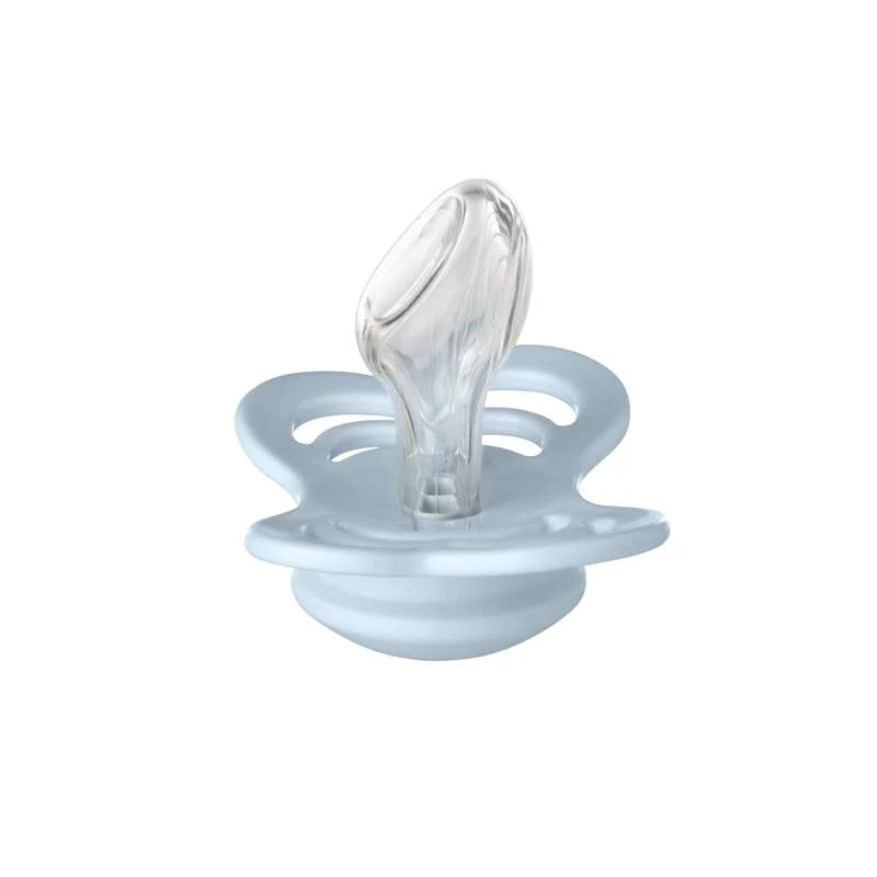 BIBS Couture Sut - Str. 2 - Silikone - Baby Blue Food Pocket & Teething Corner