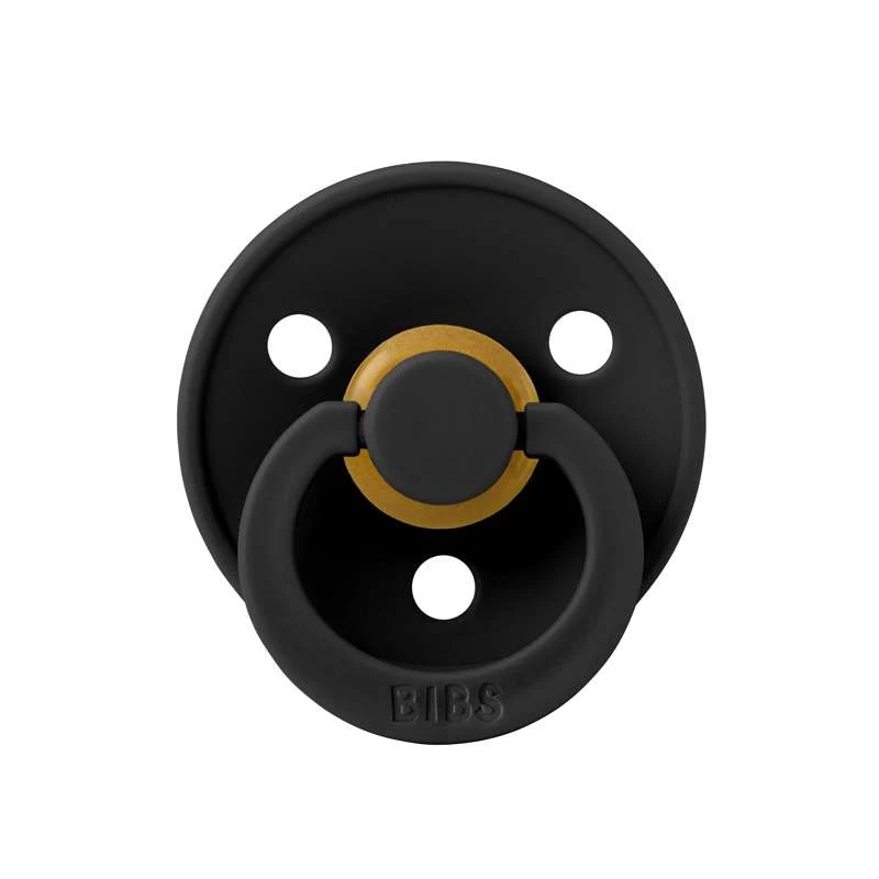 Bibs Okrugla Colour Duda - vel. 1 - prirodni kaučuk - Ebony