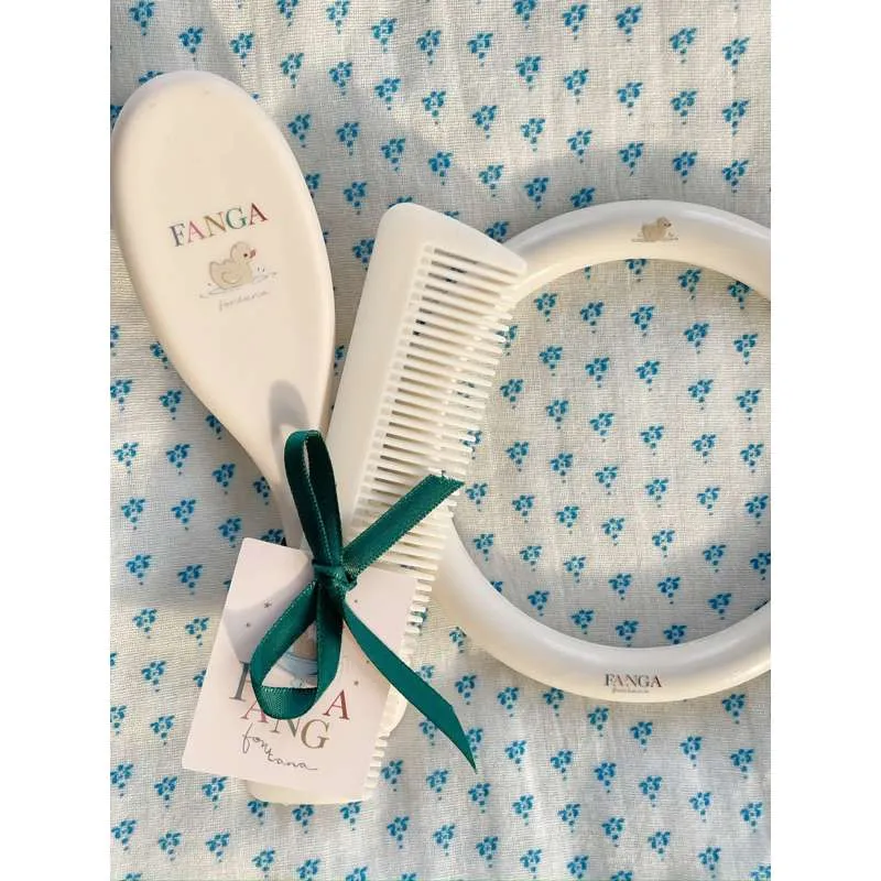 Fanga Fontana Hårbørste Sæt - Baby - Beige Curly Hair