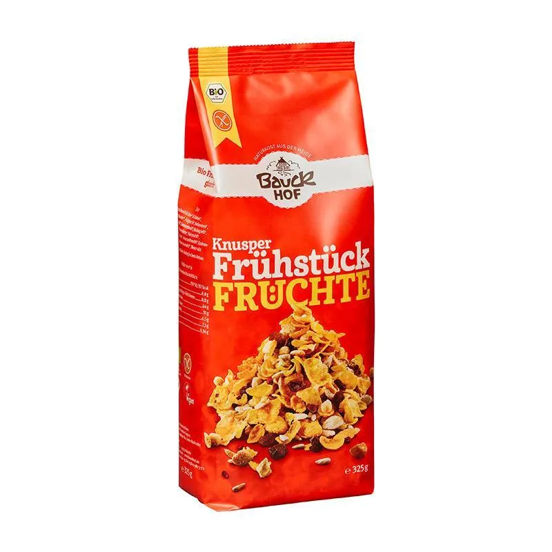 BIO Hrskavi muesli sa suhim voćem bez glutena Bauck Hof 425g