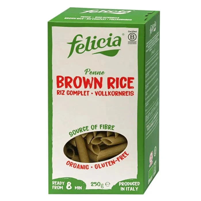 BIO Tjestenina od riže integralna bez glutena Penne Felica 250g