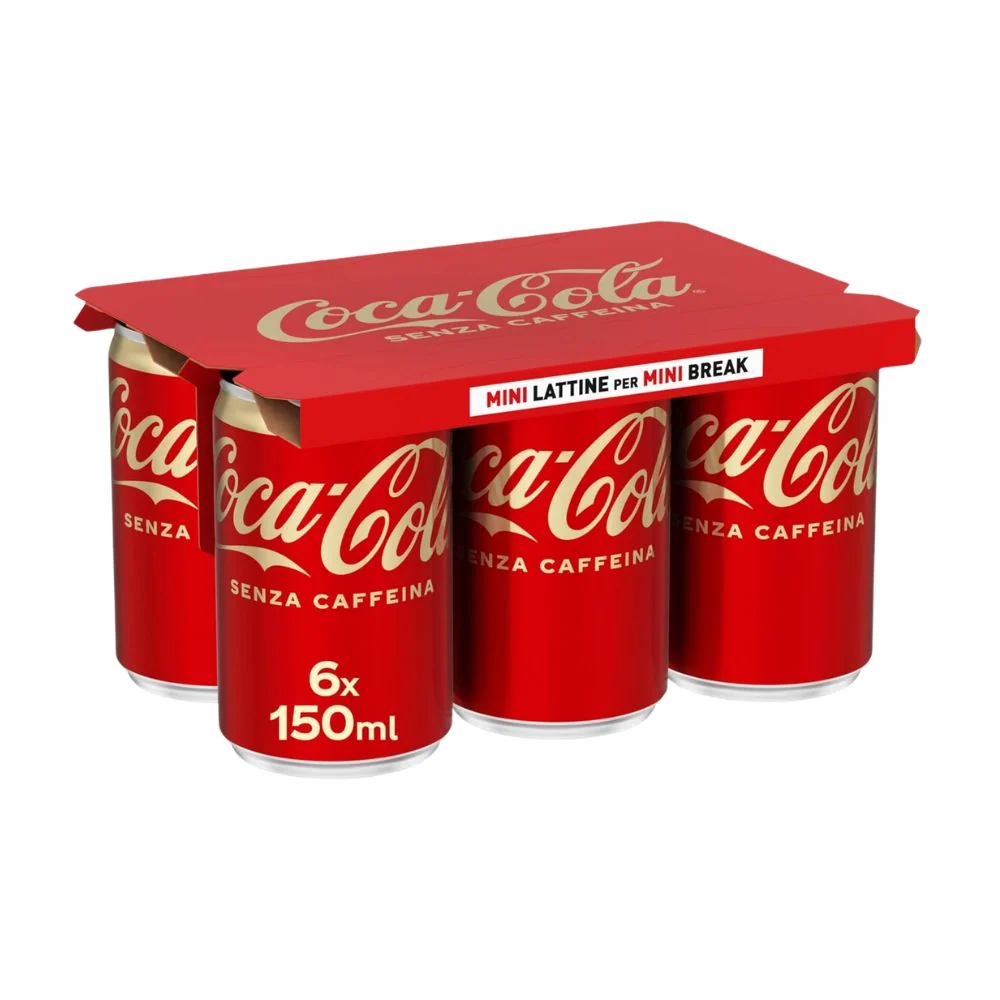 Coca-Cola Bez Kofeina Mini, 6 limenki Coca-Cola bez kofeina od 150ml