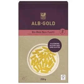 EKO tjestenina od kukuruza i riže fusilli bez glutena ALB GOLD 250 g