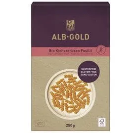 EKO tjestenina od slanutka bez glutena fusilli ALB-GOLD 250g