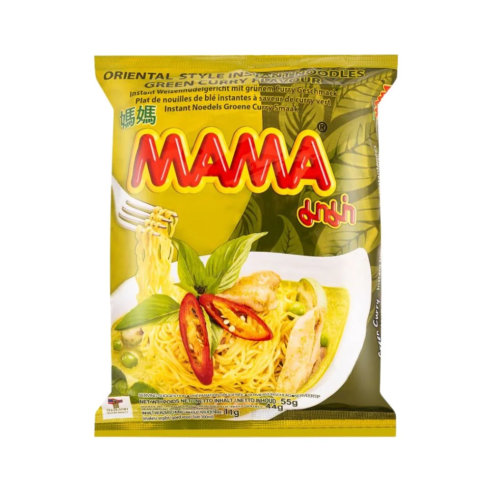 Mama Instant Noodles Green Curry, rezanci s zelenim curryjem od 55g