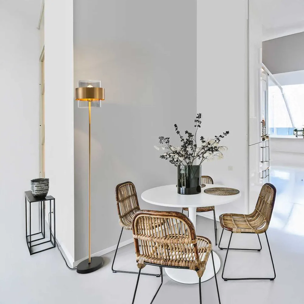 Nova Luce Sianna E27 staklena podna lampa
