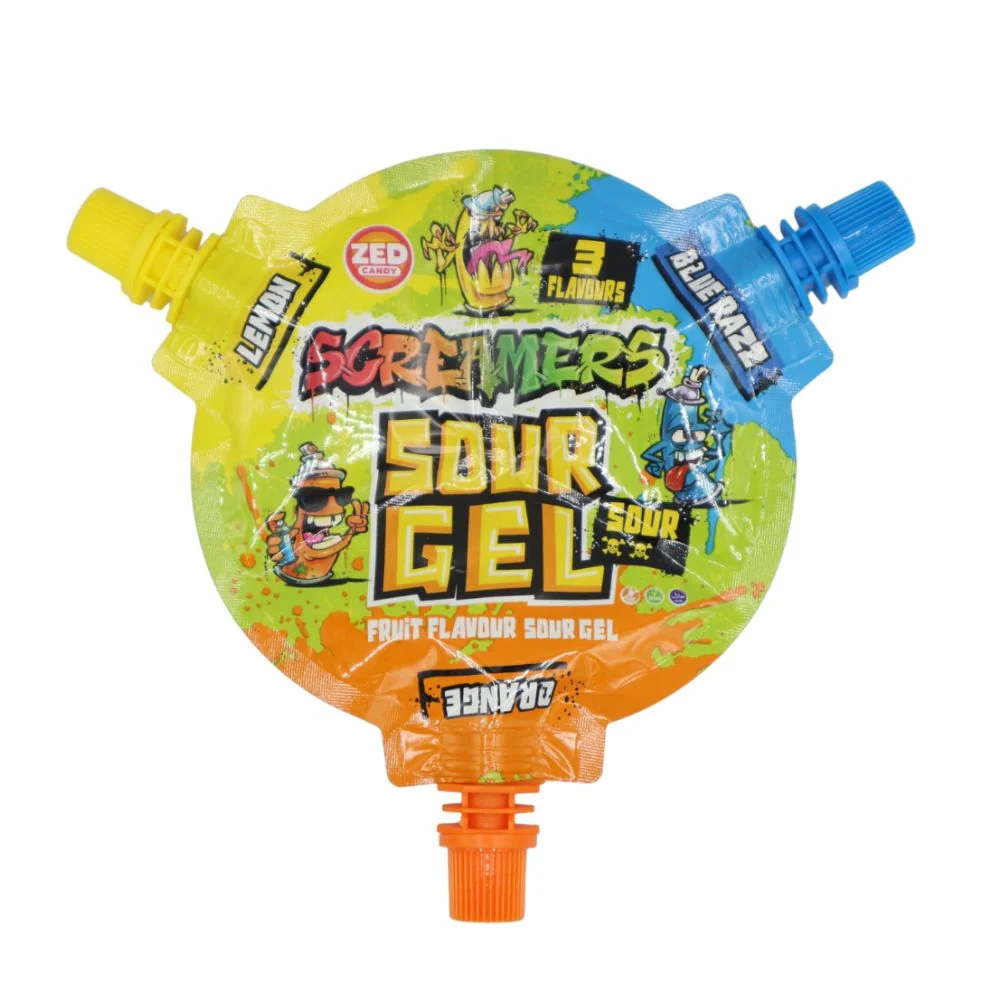 Screamers Sour Gel, gel bomboni s kiselim okusom limuna, borovnice i naranče od 45g