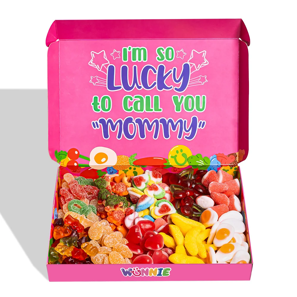 Wunnie box “Najbolja mama”, Candy box za sastavljanje s omiljenim gumastim bombonima mame