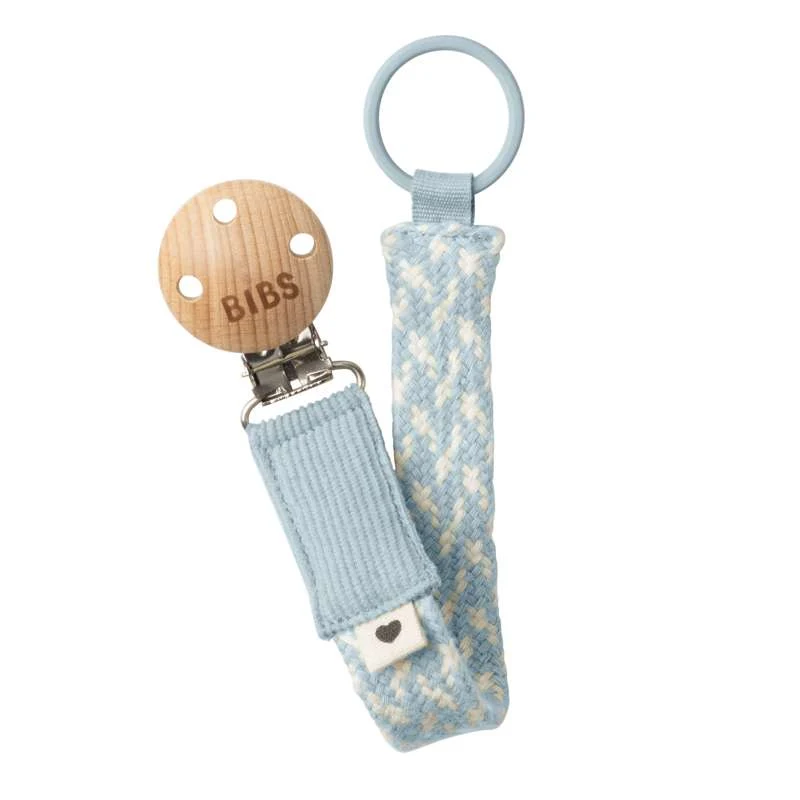 BIBS Dodaci - Paci Braid sisalica - Baby Blue/Ivory Toddler Safety