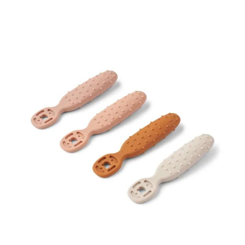 Liewood Caelia Baby Læringsskeer - 4 stk - Pale Tuscany/Multi Mix