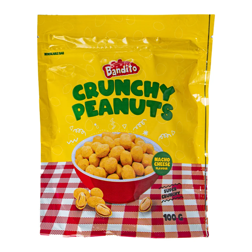 Bandito Crunchy Peanut Nacho Cheese, pečeni kikiriki s okusom sira od 100g