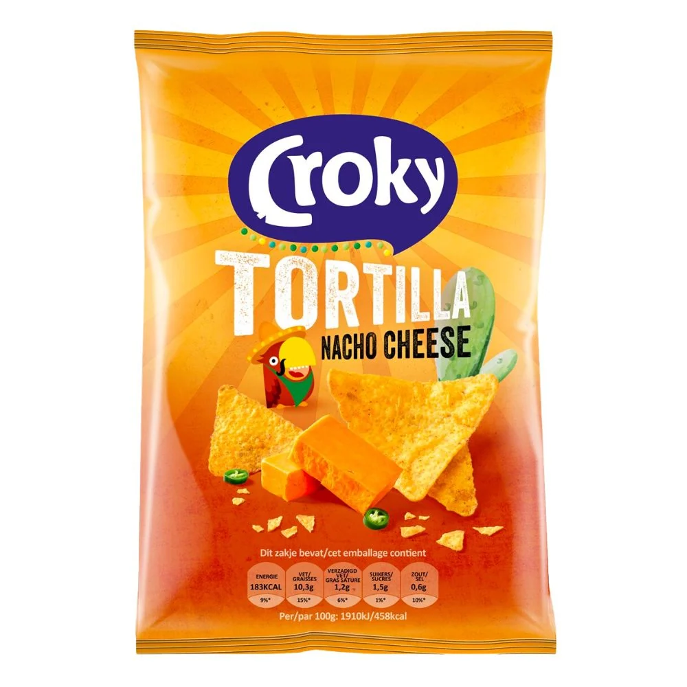 Croky Tortilla Nacho Cheese, nachosi sa sirom od 40g