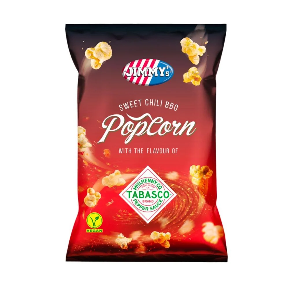 Jimmy's Tabasco Popcorn BBQ, kokice s okusom tabasca i roštilja od 24g