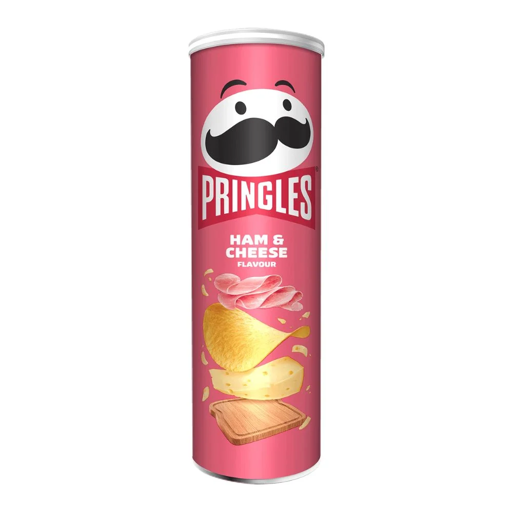 Pringles Ham & Cheese, čips sa sirom i šunkom od 165g