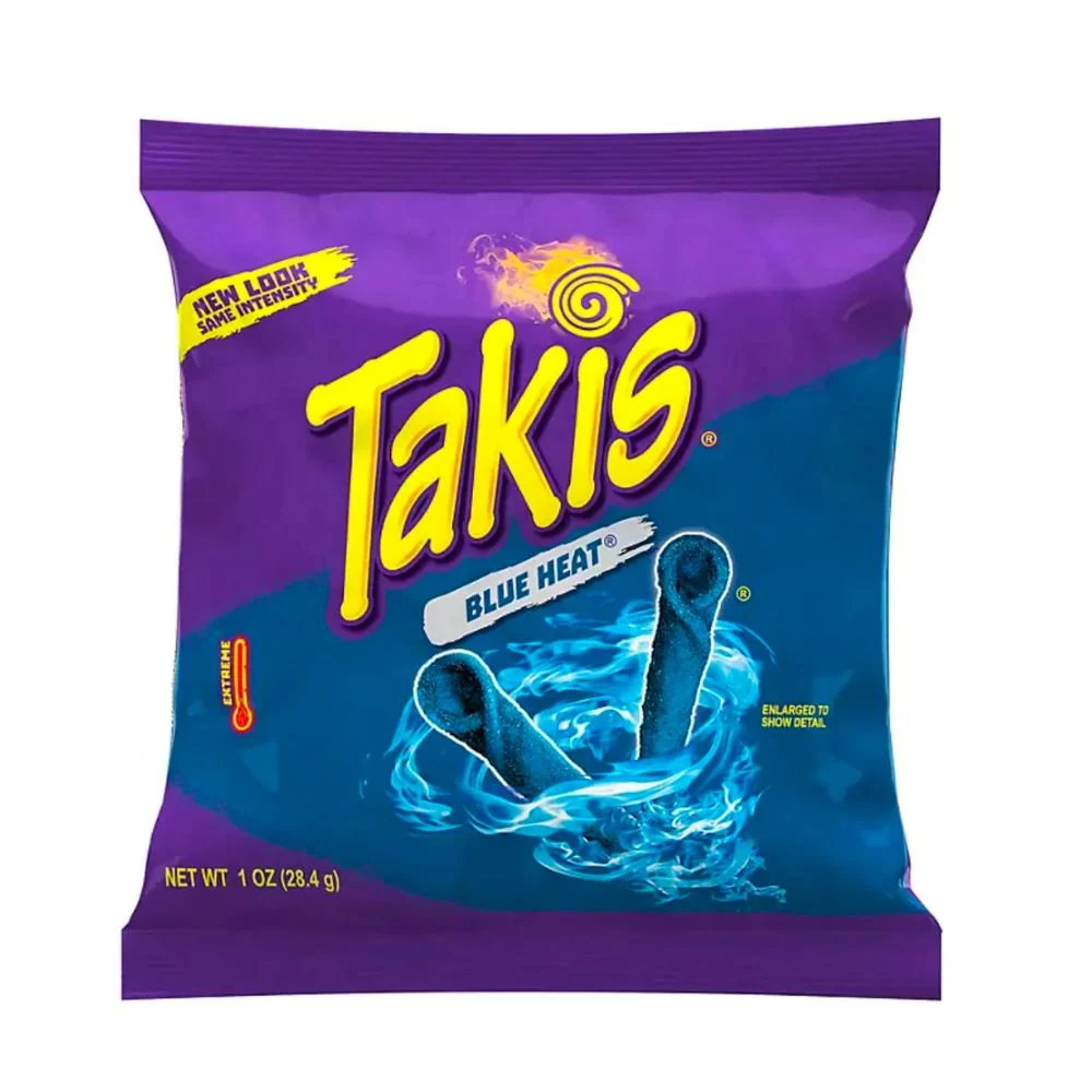 Takis Blue Heat, uvijene tortilje s ljutim čilijem od 28g