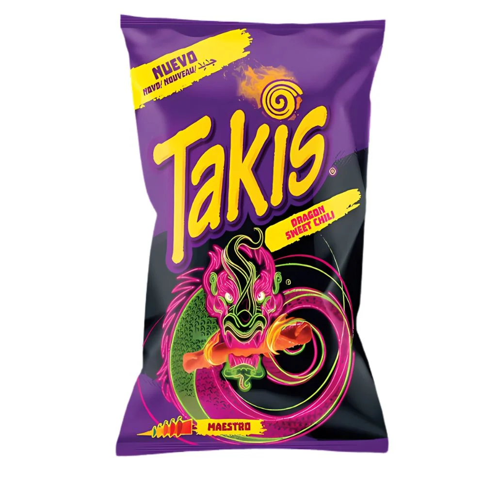 Takis Dragon Sweet Chili, kovrče od tortilja s okusom slatkog chilija od 90g