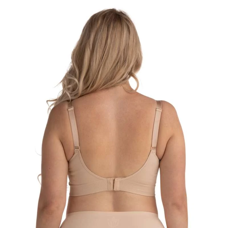Carriwell Genuine Graviditets- og Amme-BH - 2-pak - GRS - Beige/Sort Large