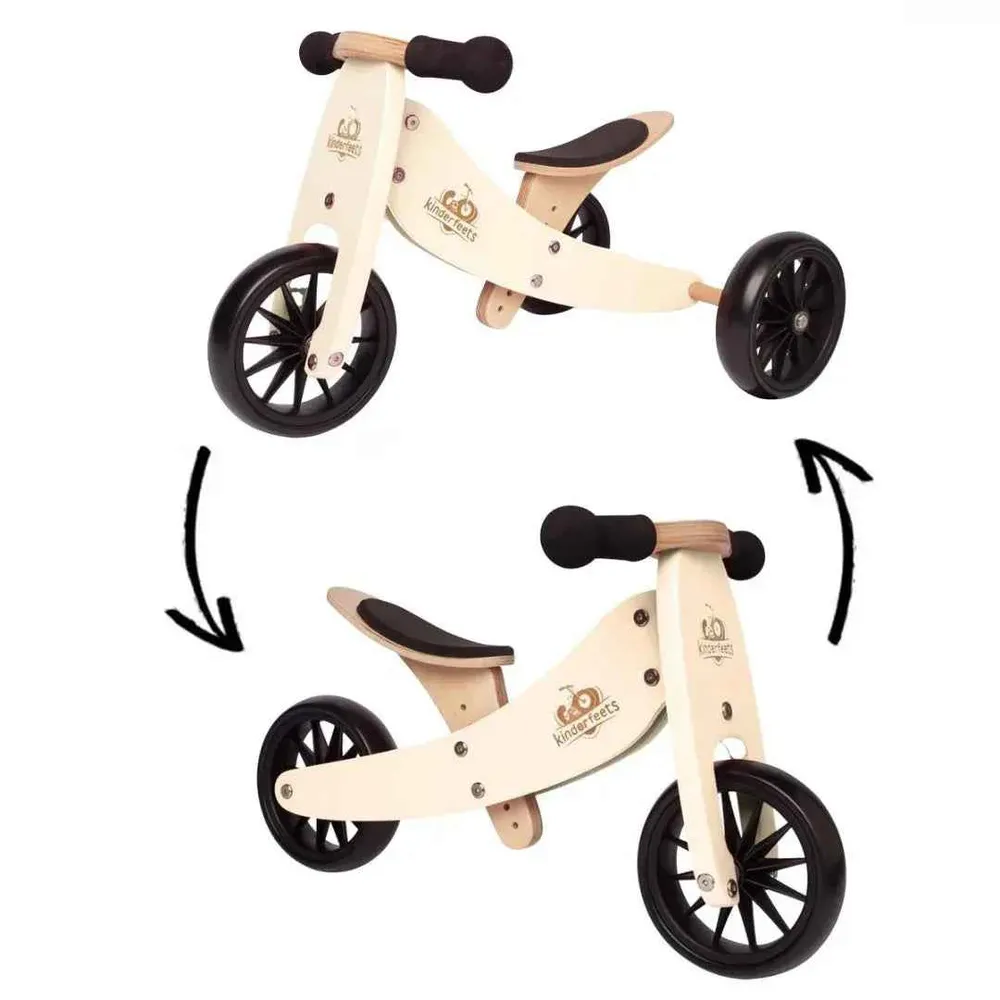 Kinderfeets® 2u1 Tricikl i bicikl bez pedala Tiny Tot Cream