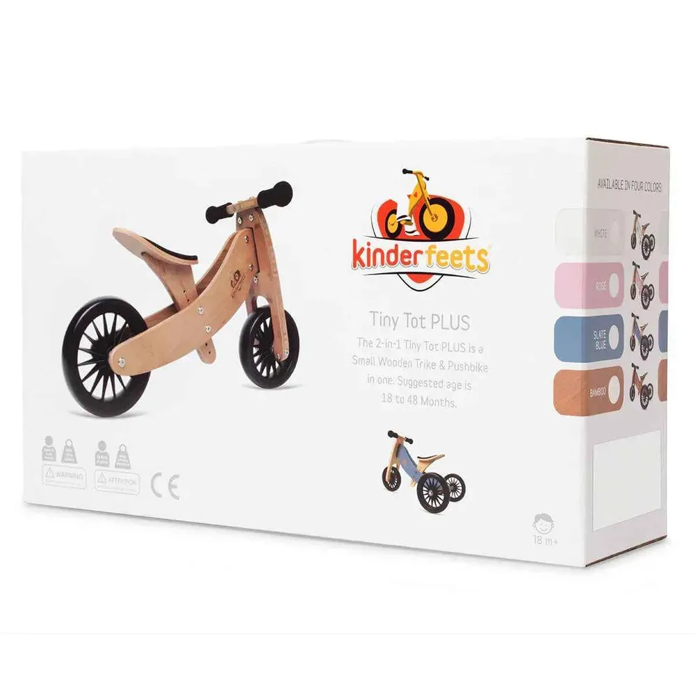Kinderfeets® 2u1 Tricikl i bicikl bez pedala Tiny Tot Plus Slate Blue