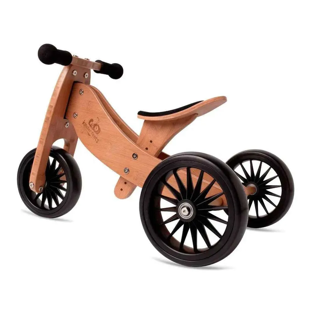 Kinderfeets® 2u1 Tricikl i bicikl bez pedala Tiny Tot Plus Bamboo