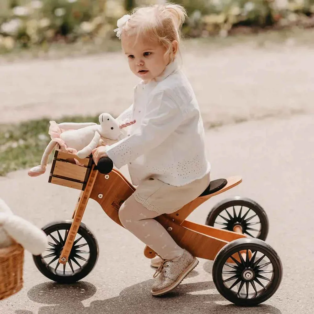 Kinderfeets® 2u1 Tricikl i bicikl bez pedala Tiny Tot Plus Bamboo