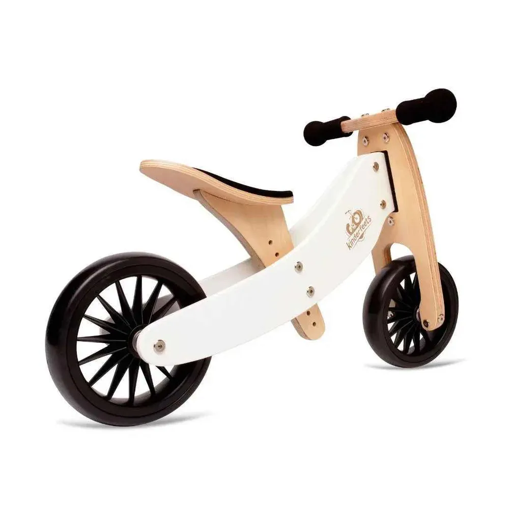 Kinderfeets® 2u1 Tricikl i bicikl bez pedala Tiny Tot Plus White