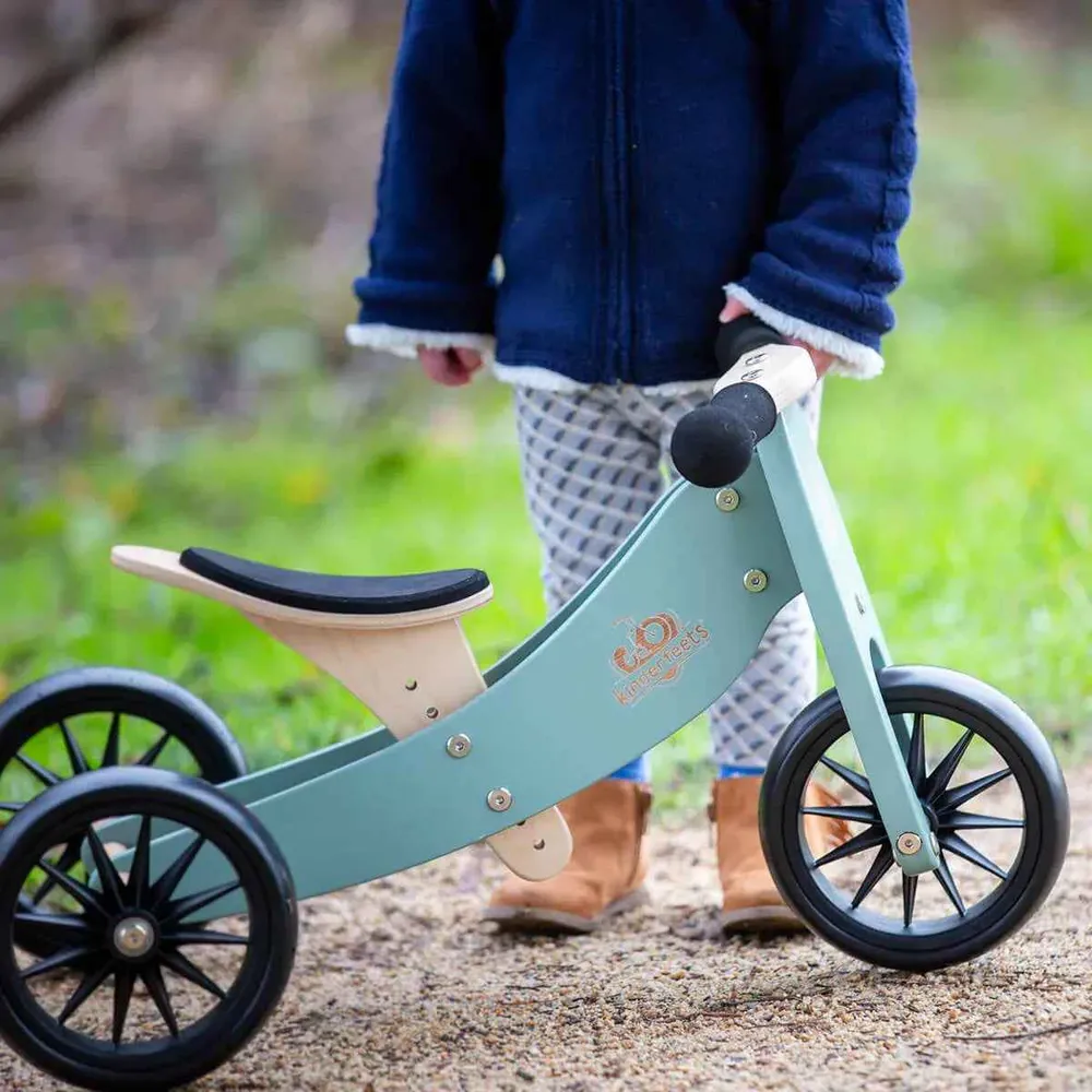 Kinderfeets® 2u1 Tricikl i bicikl bez pedala Tiny Tot Sage