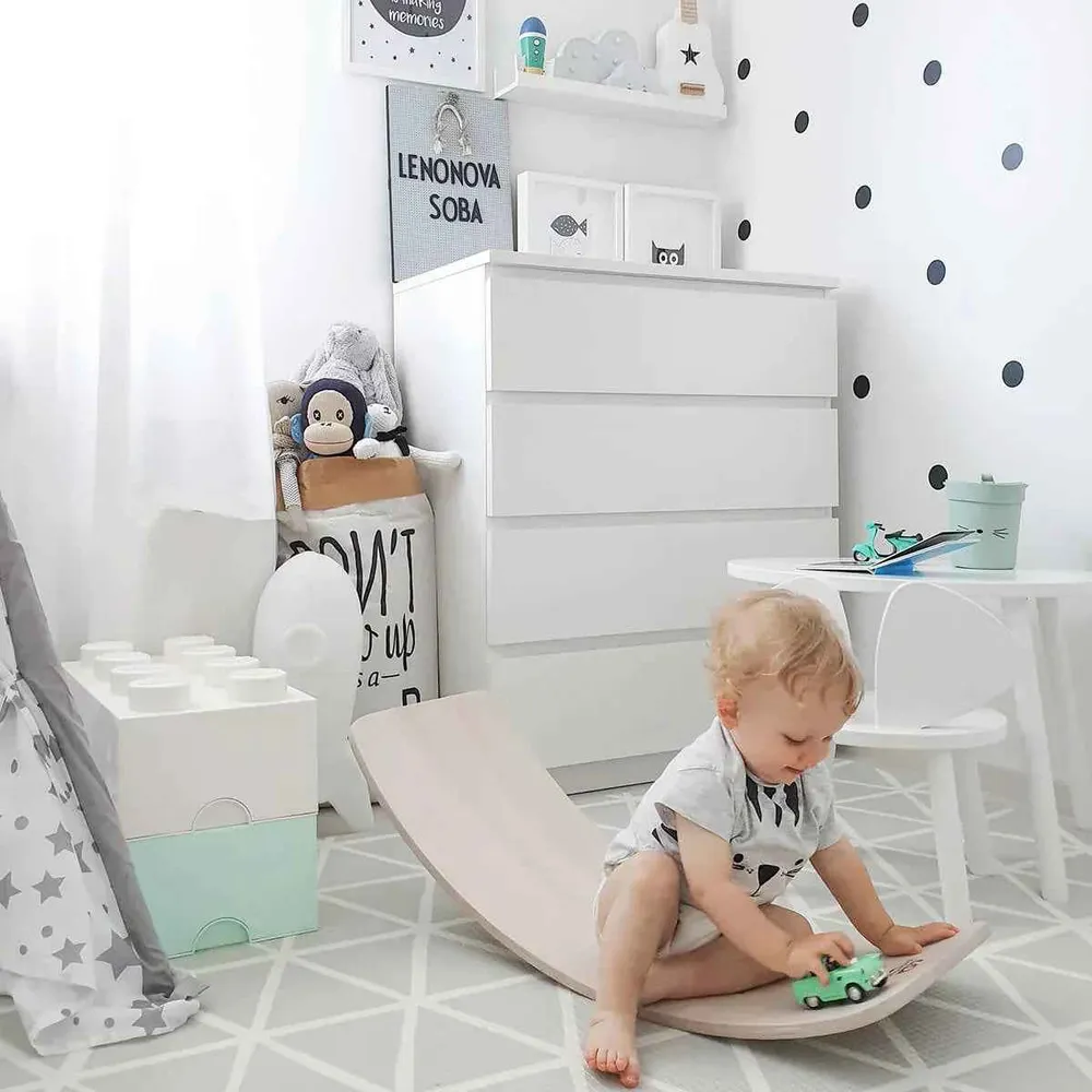 Kinderfeets® Daska za ravnotežu White Wash