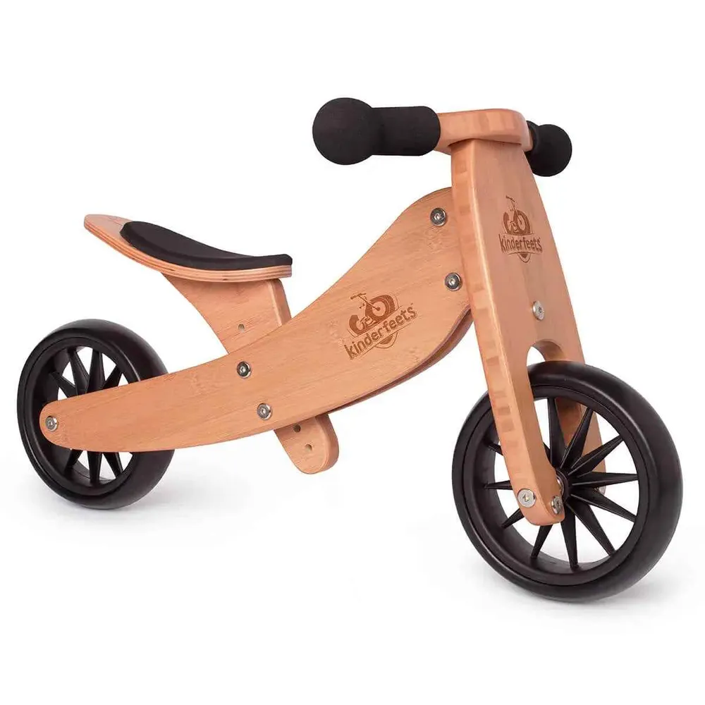 Kinderfeets® 2 u 1 Tricikl i bicikl bez pedala Tiny Tot Bamboo