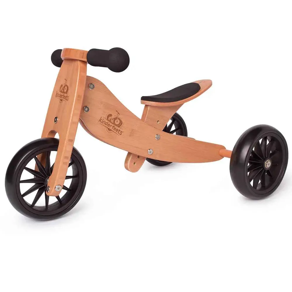 Kinderfeets® 2 u 1 Tricikl i bicikl bez pedala Tiny Tot Bamboo