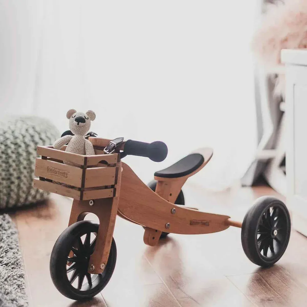 Kinderfeets® 2 u 1 Tricikl i bicikl bez pedala Tiny Tot Bamboo