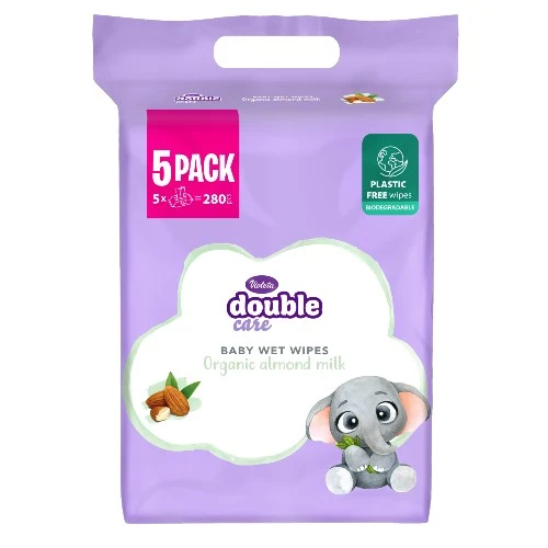 Violeta Baby vlažne maramice Badem 5*56-1- 5 PACK