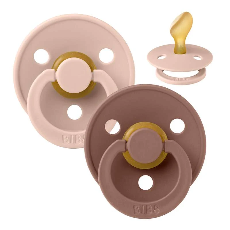 Bibs Anatomska Colour Duda - 2-Pak - vel. 2 - prirodni kaučuk - Blush/Woodchuck