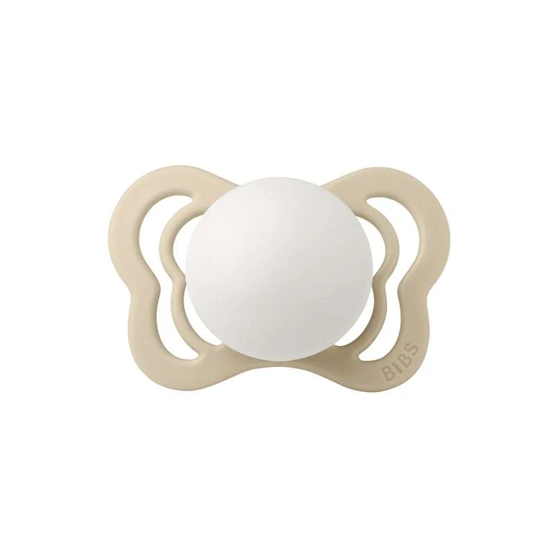 Bibs Couture Duda - vel. 1 - Silikon - GLOW - Vanilija