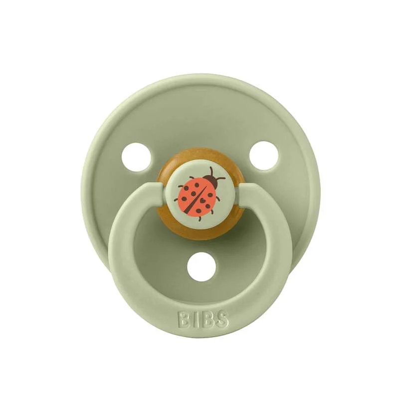 Bibs Okrugla Colour Duda - vel. 2 - prirodni kaučuk - Studio - Ladybug - Sage