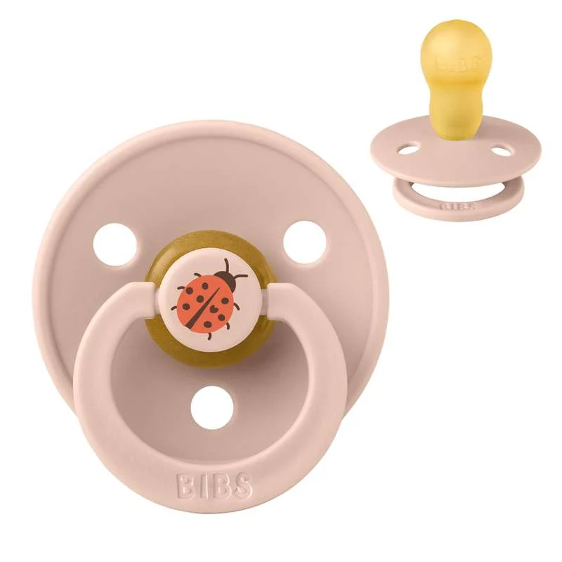 Bibs Okrugla Colour Duda - vel. 3 - prirodni kaučuk - Studio - Ladybug - Blush
