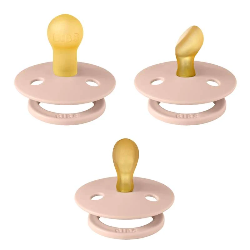 BIBS Try-It kolekcija - 3 različite dude - Boja - vel. 1 - Blush