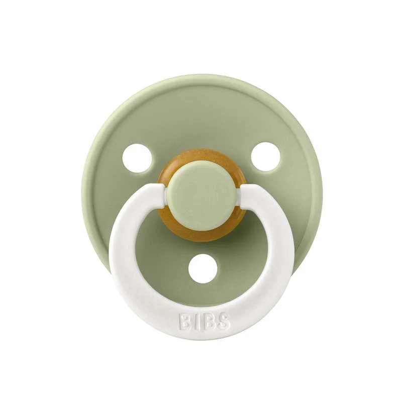 Bibs Okrugla Colour Duda - vel. 1 - prirodni kaučuk - GLOW - Sage