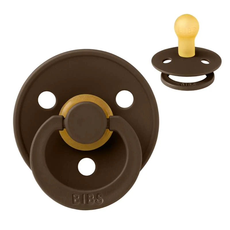 Bibs Okrugla Colour Duda - vel. 1 - prirodni kaučuk - Mocha