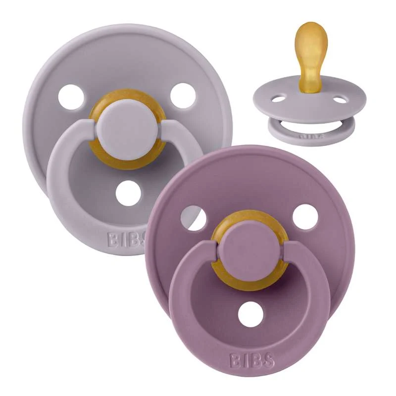 BIBS Simetrična boja Sut - 2-pak - vel. 2 - prirodni kaučuk - Fossil Grey/Mauve