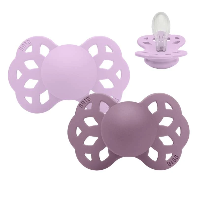 BIBS Simetrična Infinity Sut - 2-Pak - vel. 2 - Silikon - Ljubičasto nebo/Mauve